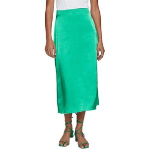 Vila Shima High Waist Midi Skirt Groen 40 Vrouw