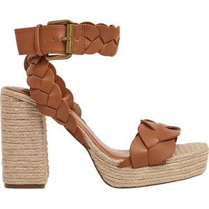 Pepe Jeans - PLS90652 - Sandalen - Zwart - Hoge Blokhak - Casual