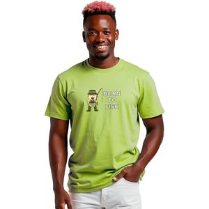 Kruskis Born To Fish T-shirt Met Korte Mouwen