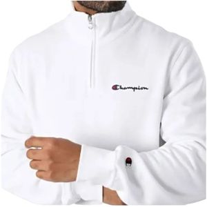 Champion Logo Sweatshirt Met Halve Rits