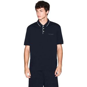 ARMANI EXCHANGE - Poloshirt - Navy/Wit