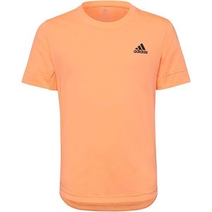 Adidas New York Freelift Short Sleeve T-shirt Oranje 9-10 Years Jongen