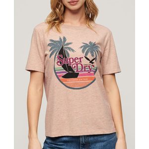 Superdry Outdoor Relaxed Short Sleeve T-shirt Roze S Vrouw