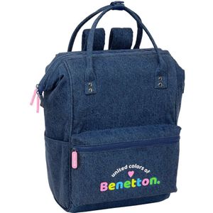 Safta 13´´ With Handles Benetton Backpack Blauw