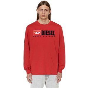 Diesel Just Division Long Sleeve T-shirt Rood L Man