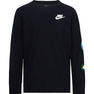 Nike Kids Retro Sticker Long Sleeve T-shirt Zwart 4-5 Years