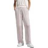Pyjamabroek - Wit - Viscose - Wide Leg - Elastische Tailleband