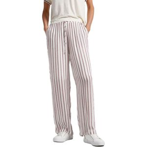 Pyjamabroek - Wit - Viscose - Wide Leg - Elastische Tailleband