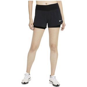 Nike Eclipse 2 In 1 Shorts Zwart S / Regular Vrouw