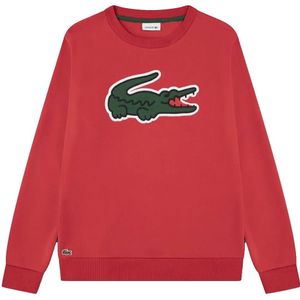 Lacoste Kids Pique Applique Fleece Crew Sweatshirt