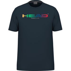Head Racket Rainbow Short Sleeve T-shirt Blauw M Man
