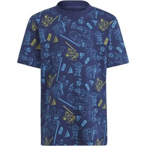 Adidas Star Wars Short Sleeve T-shirt Blauw 9-10 Years Jongen