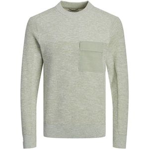 Jack & Jones Digital Linen Sweater Grijs L Man