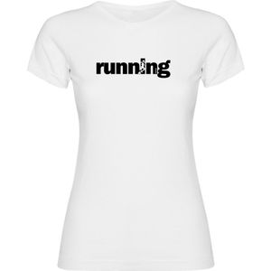 Kruskis Word Running Short Sleeve T-shirt Wit 2XL Vrouw
