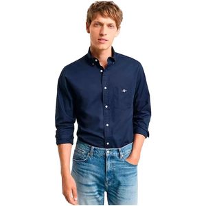 Gant - Overhemd - College Blue - Regular Fit - Poplin - Licht Slijtvast - Easy Care