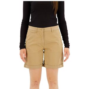 Tommy Hilfiger Co Blend Chino Shorts Beige 34 Vrouw