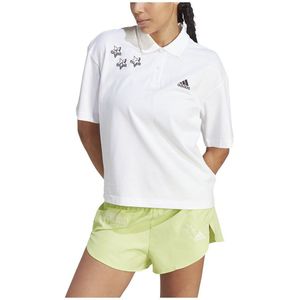 Adidas Scribble Embroidery Short Sleeve Polo Wit XL / Regular Vrouw