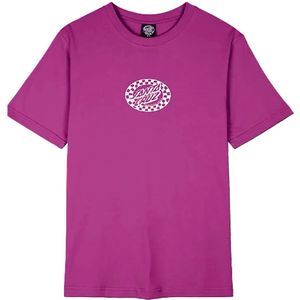 Santa Cruz Check Oval Mono Front T-shirt Met Korte Mouwen