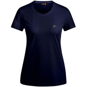 Maier Sports Waltraud Short Sleeve T-shirt Blauw XL Vrouw