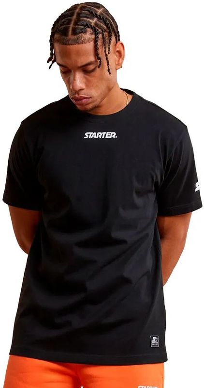 STARTER - BLACK LABEL - T-shirt - Zwart - Katoen