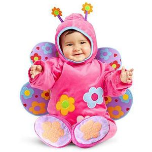 Viving Costumes Butterfly Costume Roze 0-6 Months
