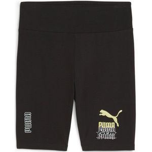Puma Select Classics Brand Love Graphic 7’ Short Leggings Zwart S Vrouw