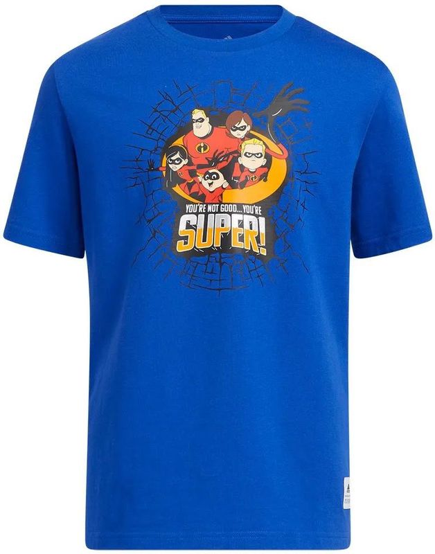 Adidas - Incredibles - T-shirt - Blauw - Korte Mouwen - Jongens