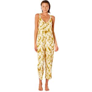 Rip Curl Summer Palm Jumpsuit Geel S Vrouw