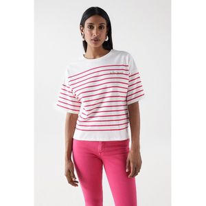 Salsa Jeans 21007841 T-shirt Met Korte Mouwen