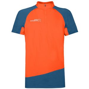 Rock Experience Merlin Short Sleeve Base Layer Oranje,Blauw XL Man
