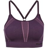 Hummel - Hmlmt Power Seamless Sports Bra - Plum Perfect - Sport bh