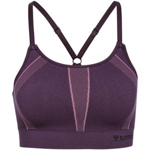 Hummel - Hmlmt Power Seamless Sports Bra - Plum Perfect - Sport bh