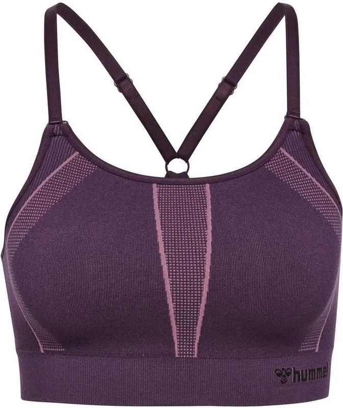 Hummel - Hmlmt Power Seamless Sports Bra - Plum Perfect - Sport bh