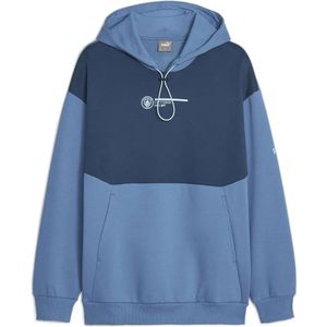 Puma - Mcfc Football Culture - Hoodie - Blauw - Fleece-gevoerde Jersey