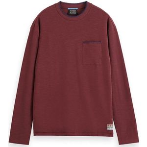 Scotch & Soda - 178477 - Longsleeve T-shirt - Heren - Relaxed Fit - 100% Katoen