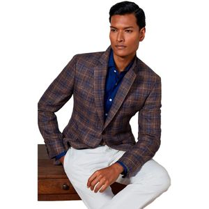 Hackett Sr Brown/blue Chk Blazer
