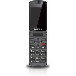 Daewoo Dw8002bk Mobiele Telefoon - Zwart - Met Klep - Voor Senioren