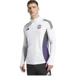 adidas - Manchester United Trainingstrui 1/4-Zip - Wit Zwart Paars