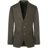 Hackett Londonvoor mannen. HM443317 Marine Linnen Delave blazer (38/32), Casual, Vlas, Klassiek, Marineblauw