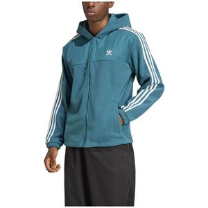 adidas Originals - Adicolor 3 Stripes - Teddy Fleece Sweatshirt - Met Rits