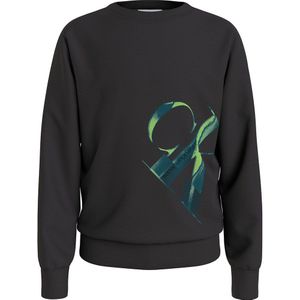 Calvin Klein Jeans Hyper Real Monogram Sweatshirt Zwart 8 Years Jongen