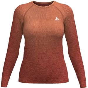 Odlo Crew Essential Seamless Long Sleeve T-shirt Oranje XL Vrouw