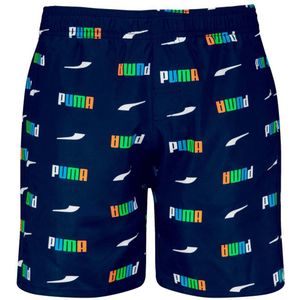 Puma Printed Logo Mid Swimming Shorts Veelkleurig 11-12 Years Jongen