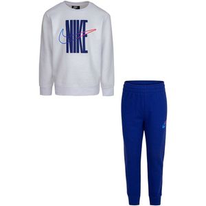 Nike Kids Rise Fleece Taping Crew Sweatshirt Blauw 24 Months-3 Years
