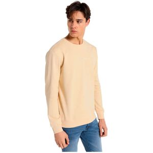 Lois Jeansvoor mannen. 165773867 Basic sweatshirt met opgedrukte tekst op de borst in rood (S), Casual, Katoen, Lange mouwen