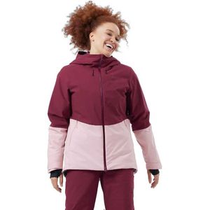 Ski Jas Odlo Women Jacket Insulated Ski Bluebird S-Thermic Raspberry Fudge Boto Dolphin