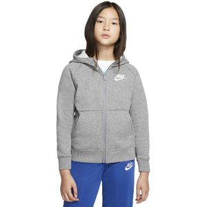 Nike Sportswear Full Zip Sweatshirt Grijs 7-8 Years Meisje
