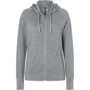 Super.natural - W EVERYDAY ZIP HOODIE - Dames Hoodie - Zwart - Merino Wol