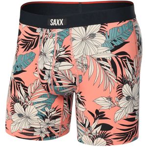 Saxx - Vibe Xtra Fly - Boxershort - Hibiscus Jungle Coral - Superzachte Stof
