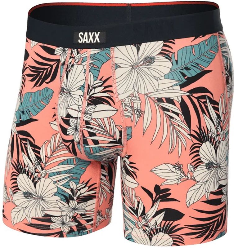 Saxx - Vibe Xtra Fly - Boxershort - Hibiscus Jungle Coral - Superzachte Stof